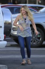HILARY DUFF Leaves a Dinner in Beverly Hills 04/20/2016