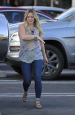 HILARY DUFF Leaves a Dinner in Beverly Hills 04/20/2016