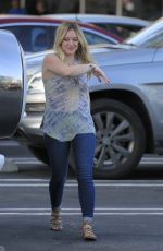 HILARY DUFF Leaves a Dinner in Beverly Hills 04/20/2016