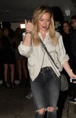 HILARY DUFF Leaves Nice Guy in West Hollywood 04/08/2016