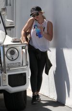 HILARY DUFF Out in West Hollywood 04/20/2016