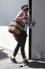 HILARY DUFF Out in West Hollywood 04/20/2016