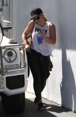 HILARY DUFF Out in West Hollywood 04/20/2016