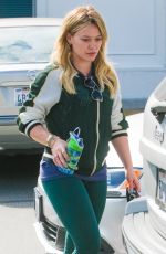 HILARY DUFF Out Shopping at Bristol Farms in Beverly Hills 04/10/2016