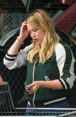 HILARY DUFF Out Shopping at Bristol Farms in Beverly Hills 04/10/2016