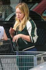 HILARY DUFF Out Shopping at Bristol Farms in Beverly Hills 04/10/2016