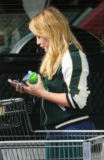 HILARY DUFF Out Shopping at Bristol Farms in Beverly Hills 04/10/2016