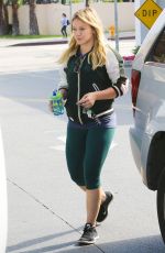HILARY DUFF Out Shopping at Bristol Farms in Beverly Hills 04/10/2016