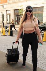 HOLLY HAGAN Arrives at BBC Radio 1 Studios in Lodon 04//26/2016
