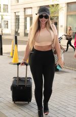 HOLLY HAGAN Arrives at BBC Radio 1 Studios in Lodon 04//26/2016