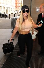 HOLLY HAGAN Arrives at BBC Radio 1 Studios in Lodon 04//26/2016