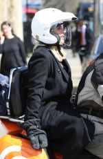 HOLLY WILLOGHBY at a Taxi Bike Out in London 04/12/2016