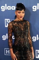 KEKE PALMER at 2016 Glaad Media Awards in Beverly Hills 04/02/2016