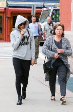 IRINA SHAYK and Her Mother Out in New York 04/27/2016