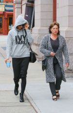 IRINA SHAYK and Her Mother Out in New York 04/27/2016