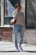 IRINA SHAYK Leaves Starbucks in New York 04/20/2016