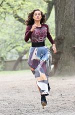 IRINA SHAYK on the Set of a Photoshoot in New York 04/25/2016