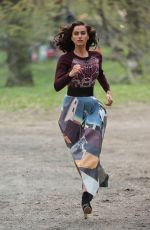 IRINA SHAYK on the Set of a Photoshoot in New York 04/25/2016