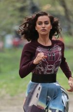 IRINA SHAYK on the Set of a Photoshoot in New York 04/25/2016