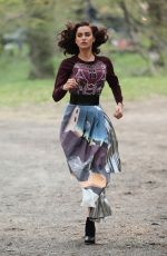 IRINA SHAYK on the Set of a Photoshoot in New York 04/25/2016