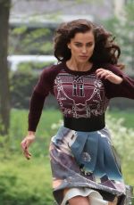 IRINA SHAYK on the Set of a Photoshoot in New York 04/25/2016