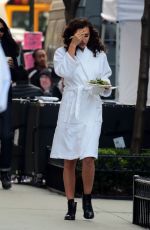 IRINA SHAYK on the Set of a Photoshoot in New York 04/25/2016