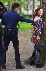 IRINA SHAYK on the Set of a Photoshoot in New York 04/25/2016