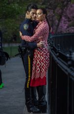 IRINA SHAYK on the Set of a Photoshoot in New York 04/25/2016