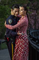 IRINA SHAYK on the Set of a Photoshoot in New York 04/25/2016