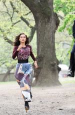 IRINA SHAYK on the Set of a Photoshoot in New York 04/25/2016