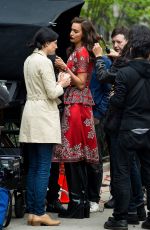 IRINA SHAYK on the Set of a Photoshoot in New York 04/27/2016