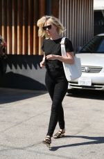 JANUARY JONES Leaves a Beauty Salon in Beverly Hills 04/04/2016