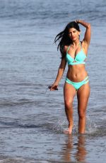 JASMIN WALIA in Bikini on the Beach in Malibu 03/15/2016