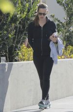 JENNIFER GARNER Heading to a Gym in Brentwood 04/12/2016