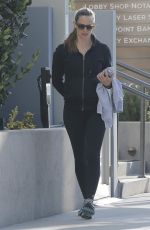 JENNIFER GARNER Heading to a Gym in Brentwood 04/12/2016