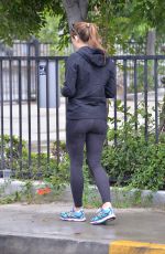 JENNIFER GARNER Leaves a Gym in West Hollywood 04/09/2016