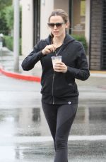 JENNIFER GARNER Leaves a Gym in West Hollywood 04/09/2016