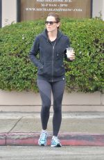 JENNIFER GARNER Leaves a Gym in West Hollywood 04/09/2016