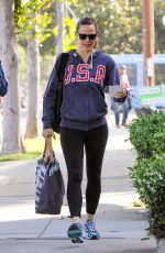 JENNIFER GARNER Out for Morning Walk in Los Angeles 04/27/2016