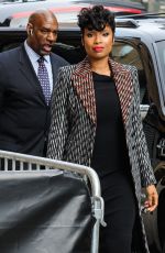 JENNIFER HUDSON Arrives at Daily Show with Trevor Noah in New York 04/11/2016