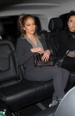 JENNIFER LOPEZ Arrives at Claridge
