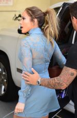 JENNIFER LOPEZ at a Recording Studio in Studio City 04/20/2016