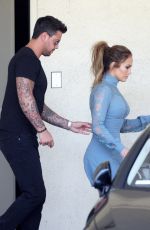 JENNIFER LOPEZ at a Recording Studio in Studio City 04/20/2016