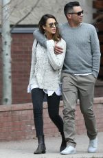 JESSICA ALBA and Cash Warren Out in Aspen 04/09/2016