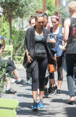 JESSICA ALBA at a Gym in Los Angeles 04/03/2016