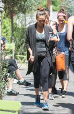 JESSICA ALBA at a Gym in Los Angeles 04/03/2016