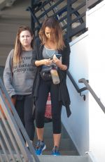 JESSICA ALBA at a Gym in Los Angeles 04/03/2016