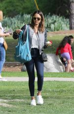 JESSICA ALBA at Coldwater Canyon Park in Beverly Hills 04/03/2016