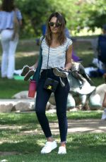 JESSICA ALBA at Coldwater Canyon Park in Beverly Hills 04/03/2016