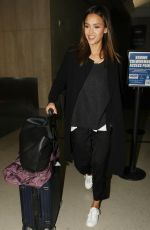 JESSICA ALBA at Los Angeles International Airport 04/18/2016